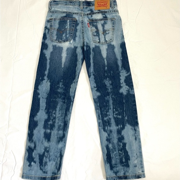 Girls Hand Reverse Dyed Jeans 502 Regular Taper Size 7 - Picture 6 of 7